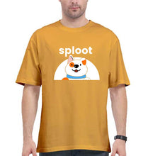 Load image into Gallery viewer, Sploot Oversized T-Shirt for Men-Golden Yellow-Ektarfa.online

