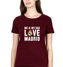 Load image into Gallery viewer, Love Real Madrid T-Shirt for Women-Maroon-Ektarfa.online
