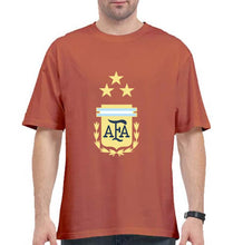 Load image into Gallery viewer, Argentina Football Oversized T-Shirt for Men-Coral-Ektarfa.online

