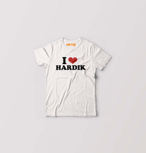 Load image into Gallery viewer, I LOVE HARDIK T-Shirt for Boy/Girl-White-Ektarfa.online

