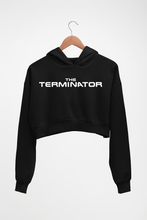 Load image into Gallery viewer, terminator Crop HOODIE FOR WOMEN-Black-Ektarfa.online
