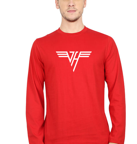van halen Full Sleeves T-Shirt for Men-red-Ektarfa.online