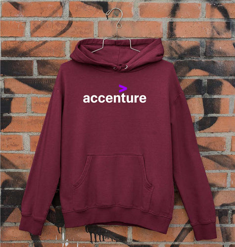 Accenture Unisex Hoodie for Men/Women-Maroon-Ektarfa.online
