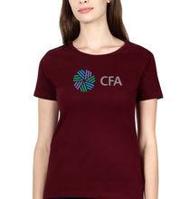 Load image into Gallery viewer, CFA T-Shirt for Women-Maroon-Ektarfa.online
