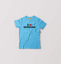 Load image into Gallery viewer, I LOVE MUSTANG T-Shirt for Boy/Girl-Light Blue-Ektarfa.online
