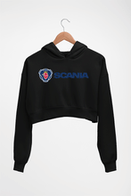 Load image into Gallery viewer, Scania Crop HOODIE FOR WOMEN-Black-Ektarfa.online
