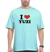 Load image into Gallery viewer, I LOVE YUZI Oversized T-Shirt for Men
