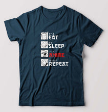 Load image into Gallery viewer, Eat Sleep Anime Repeat T-Shirt for Men
