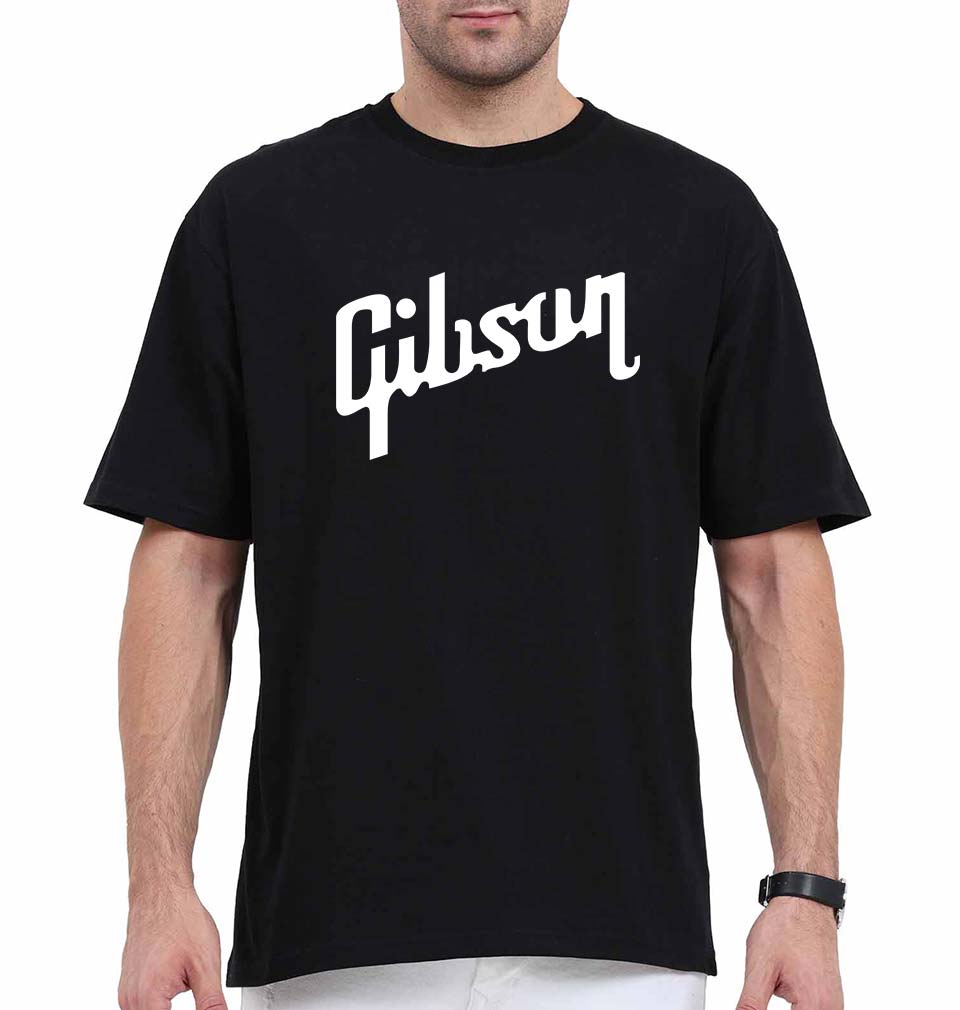 gibson Oversized T-Shirt for Men-Black-Ektarfa.online