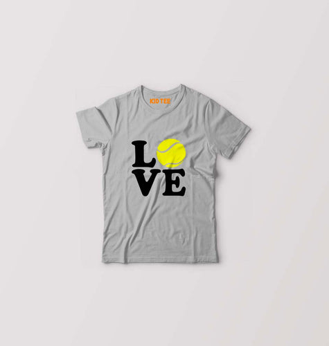 Love Tennis Kids T-Shirt for Boy/Girl-Grey-Ektarfa.online