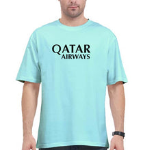 Load image into Gallery viewer, Qatar Airways Oversized T-Shirt for Men-Mint-Ektarfa.online

