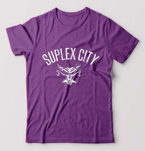 Load image into Gallery viewer, WWE Brock Lesnar Suplex City T-Shirt for Men-Purple-Ektarfa.online

