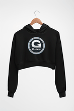 Load image into Gallery viewer, G power Crop HOODIE FOR WOMEN-Black-Ektarfa.online
