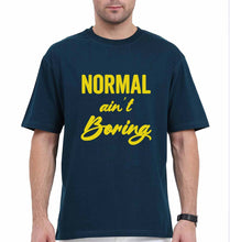 Load image into Gallery viewer, Normal Ain&#39;t Boring Oversized T-Shirt for Men-Petrol Blue-Ektarfa.online
