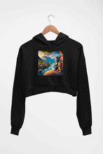 Load image into Gallery viewer, Tom and Jerry Crop HOODIE FOR WOMEN-Black-Ektarfa.online
