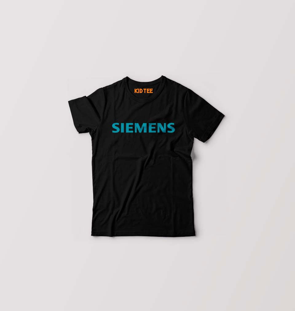 siemens Kids T-Shirt for Boy/Girl-Black-Ektarfa.online