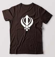 Load image into Gallery viewer, sikh T-Shirt for Men-Coffee Brown-Ektarfa.online
