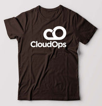 Load image into Gallery viewer, CloudOps T-Shirt for Men-Coffee Brown-Ektarfa.online
