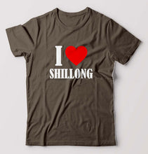Load image into Gallery viewer, i love shillong T-Shirt for Men-Olive Green-Ektarfa.online

