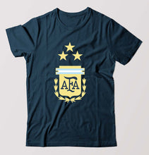 Load image into Gallery viewer, Argentina Football T-Shirt for Men-Petrol Blue-Ektarfa.online
