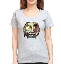 Load image into Gallery viewer, Grand Theft Auto (GTA) T-Shirt for Women-Grey Melange-Ektarfa.online
