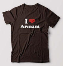 Load image into Gallery viewer, I Love Armani T-Shirt for Men-Coffee Brown-Ektarfa.online
