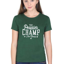 Load image into Gallery viewer, peoples champ T-Shirt for Women-Dark Green-Ektarfa.online
