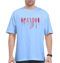 Load image into Gallery viewer, savage Oversized T-Shirt for Men-Baby Blue-Ektarfa.online
