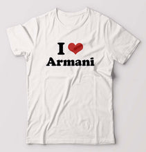 Load image into Gallery viewer, I Love Armani T-Shirt for Men-White-Ektarfa.online
