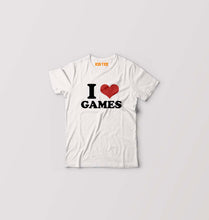 Load image into Gallery viewer, I LOVE GAMES T-Shirt for Boy/Girl-White-Ektarfa.online
