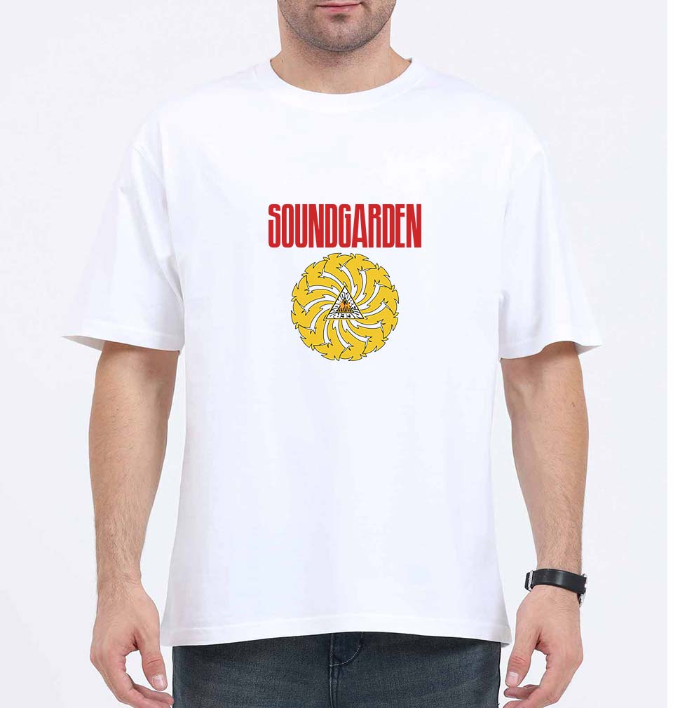 Soundgarden Oversized T-Shirt for Men-White-Ektarfa.online