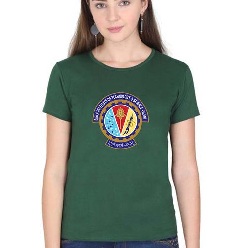bits pilani T-Shirt for Women-Dark Green-Ektarfa.online