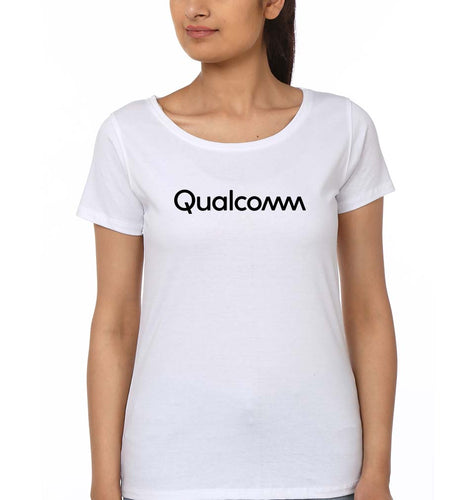 qualcomm T-Shirt for Women-White-Ektarfa.online