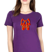 Load image into Gallery viewer, Deftones Skull T-Shirt for Women-Purple-Ektarfa.online
