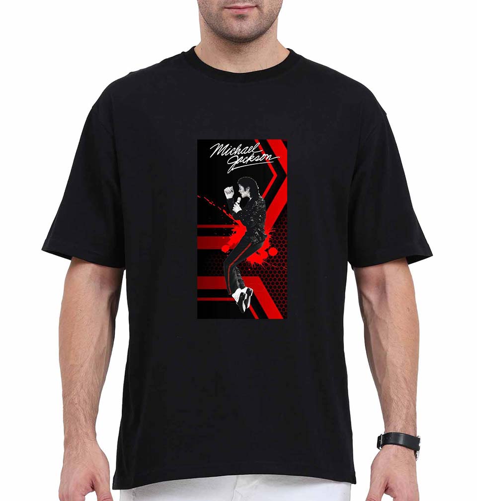 Michael Jackson Oversized T-Shirt for Men-Black-Ektarfa.online