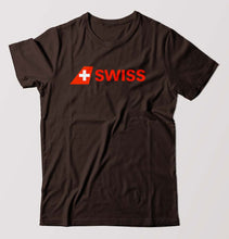 Load image into Gallery viewer, swiss T-Shirt for Men-Coffee Brown-Ektarfa.online
