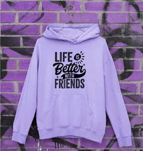Load image into Gallery viewer, life is better with friends Unisex Hoodie for Men/Women-Lavender-Ektarfa.online
