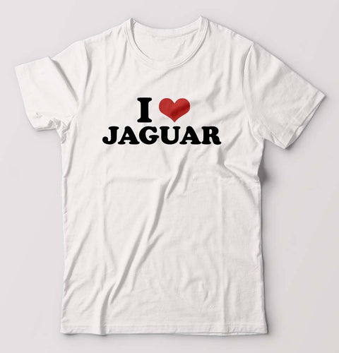 I LOVE JAGUAR T-Shirt for Men-White-Ektarfa.online