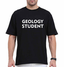 Load image into Gallery viewer, Geology Student Oversized T-Shirt for Men-Black-Ektarfa.online

