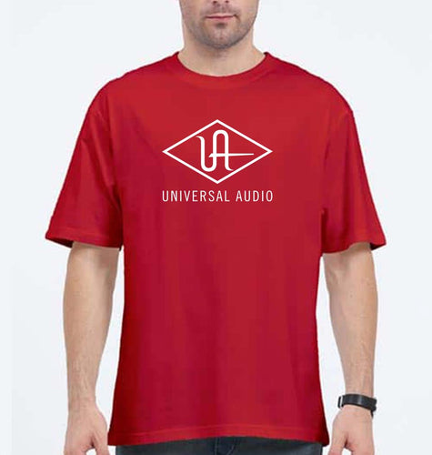 universal audio Oversized T-Shirt for Men-Red-Ektarfa.online