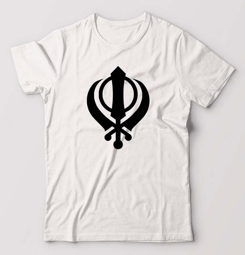 sikh T-Shirt for Men-White-Ektarfa.online