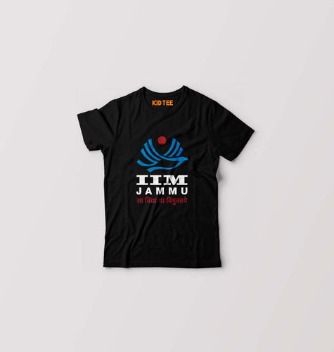 IIM Jammu Kids T-Shirt for Boy/Girl-Black-Ektarfa.online