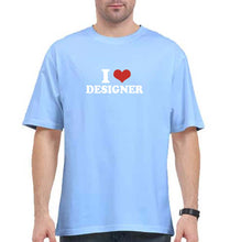 Load image into Gallery viewer, I LOVE DESIGNER Oversized T-Shirt for Men
