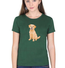 Load image into Gallery viewer, golden retreiver T-Shirt for Women-Dark Green-Ektarfa.online

