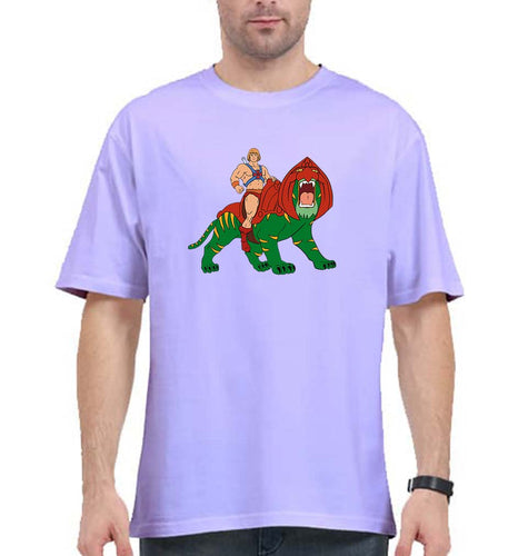 heman Oversized T-Shirt for Men-Lavender-Ektarfa.online