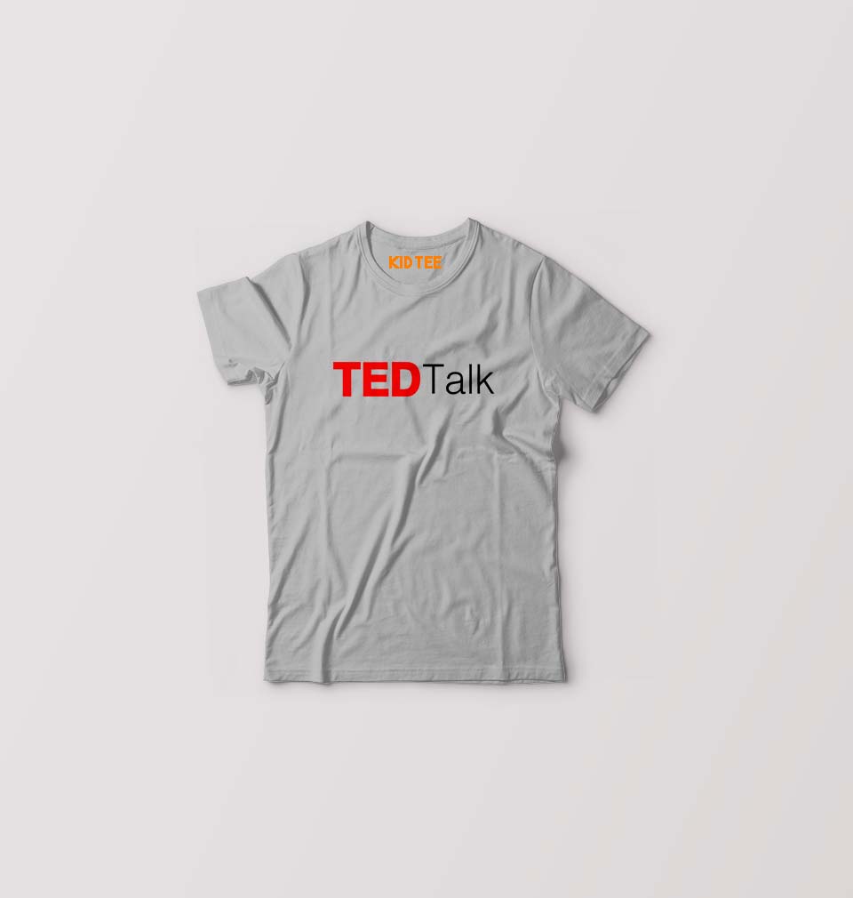 Ted Talk T-Shirt for Boy/Girl-Grey-Ektarfa.online