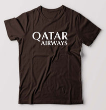 Load image into Gallery viewer, Qatar Airways T-Shirt for Men-Coffee Brown-Ektarfa.online
