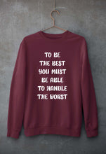 Load image into Gallery viewer, Be the Best Unisex Sweatshirt for Men/Women-Maroon-Ektarfa.online
