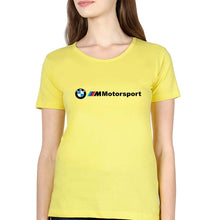Load image into Gallery viewer, BMW Motersport T-Shirt for Women-Yellow-Ektarfa.online

