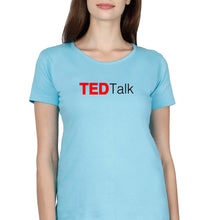 Load image into Gallery viewer, Ted Talk T-Shirt for Women-SkyBlue-Ektarfa.online
